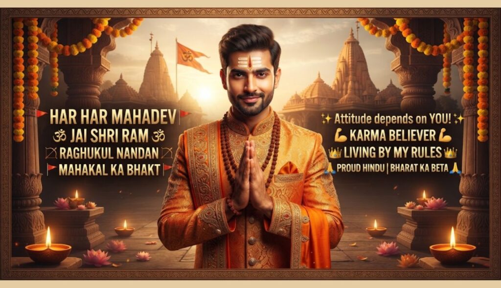 Hindu Bio For Instagram For Boys With Attitude