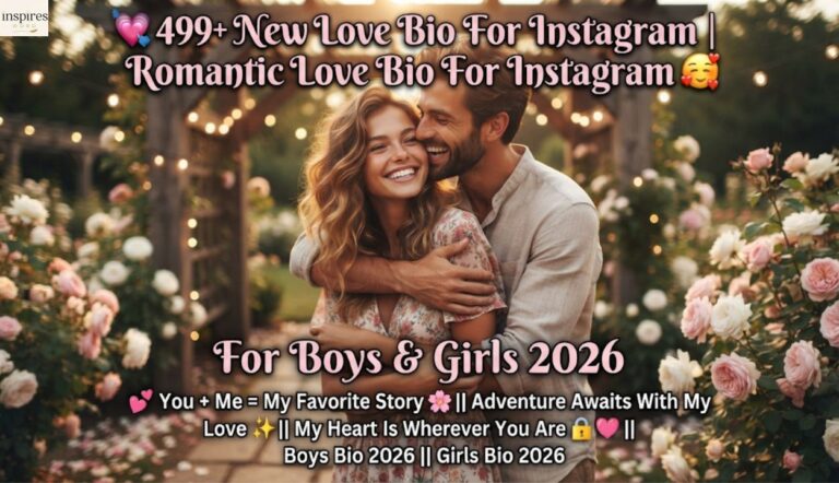💘 499+ New Love Bio For Instagram