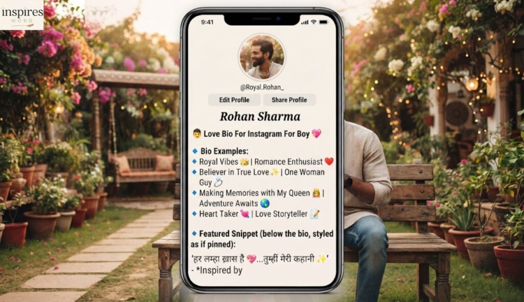 👦 Love Bio For Instagram For Boy
