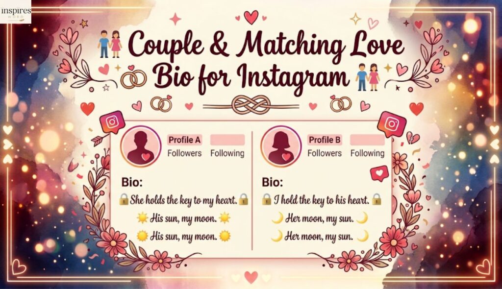 👫 Couple & Matching Love Bio for Instagram