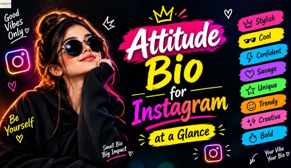 π Attitude Bio for Instagram at a Glance