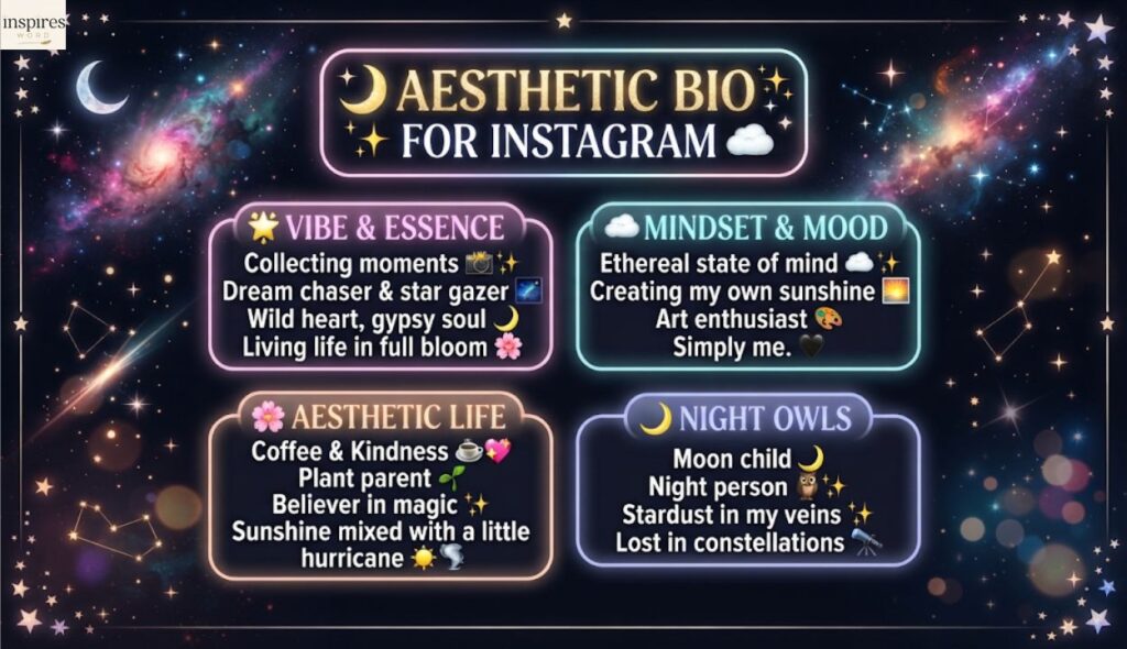 🌙 Aesthetic Bio for Instagram
