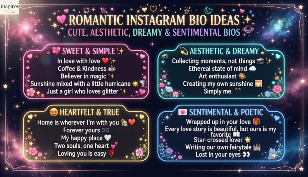 ❤️ Romantic Instagram Bio Ideas