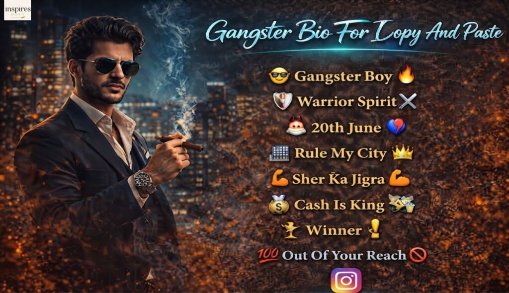 📋 Gangster Bio For Instagram Copy And Paste