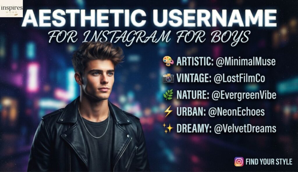 ๐ Aesthetic Username for Instagram for Boys