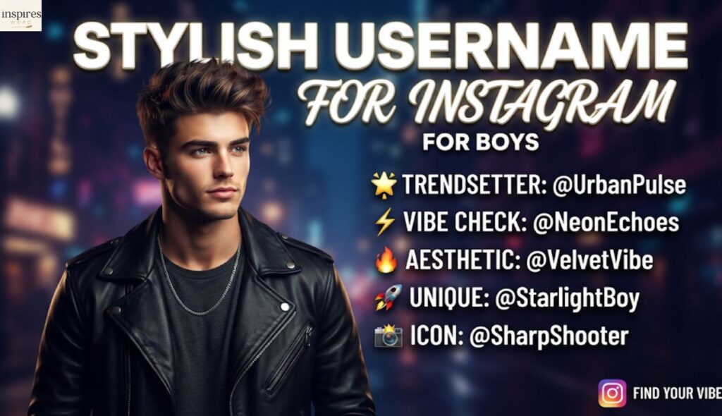 ๐ Stylish Username For Instagram For Boys