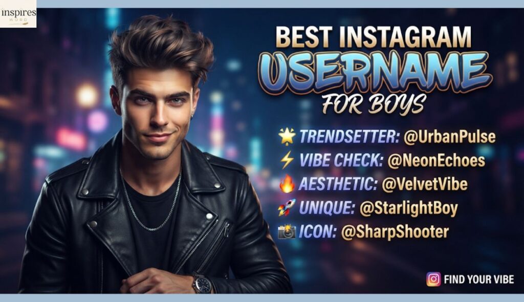 ๐ Unique Username For Instagram For Boys
