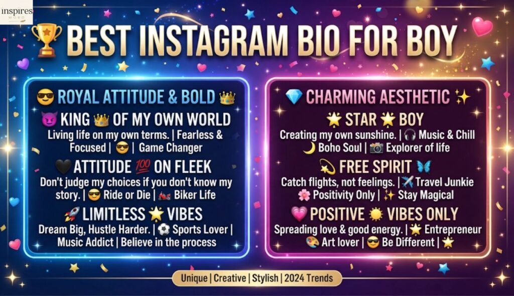 ๐ Best Instagram Bio for Boy