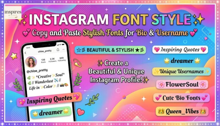 Instagram Font Style: