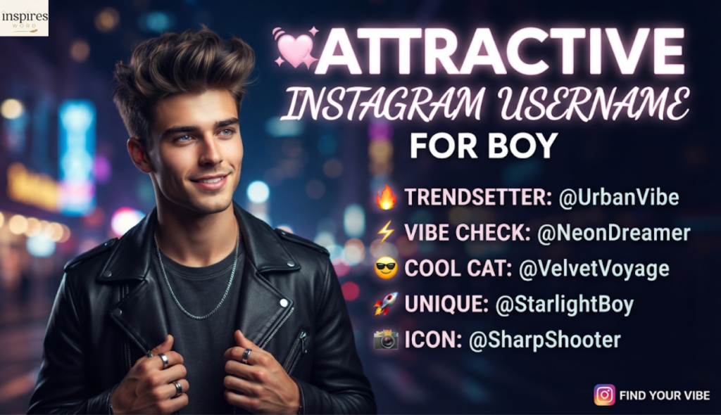๐ Attractive Instagram Username For Boy